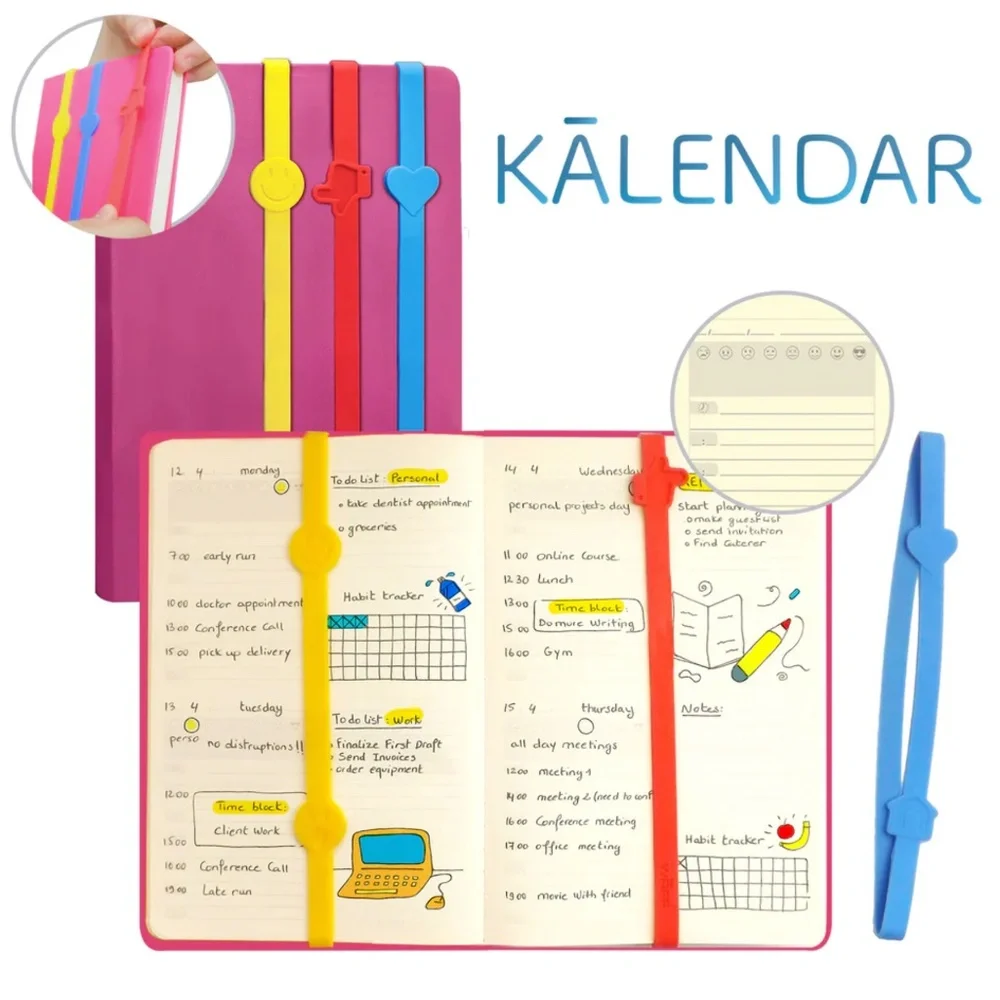 NEW Waff Kalendar Planner - Fuchsia